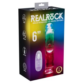 RealRock Wireless Rechargeable LED Vibrating 6"