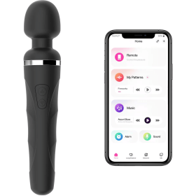 LOVENSE Domi 2 Wand Massager for Women Men, Classic Wand Vibrator, Powerful Stimulator with Dual Rotating Head, Bluetooth App Controlled, Customizable