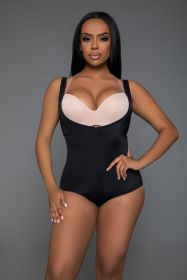 2375 Keep It Tight Bodysuit Shaper (Color: Black, size: L/XL)