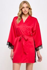 2494 Isadora Robe (Color: Red, size: L/XL)