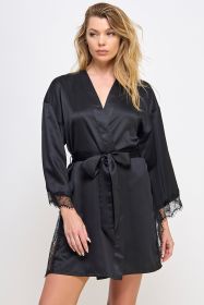 2495 Gillian Robe (Color: Black, size: S/M)