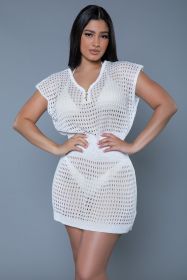 2410 Sophie Mini Dress (Color: White, size: S/M)